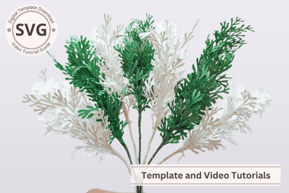 Download Paper Flower Leaves Foliage SVG Template - Svg template Collection