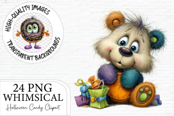 Download Whimsical Halloween Candy Clipart - Halloween candy Collection