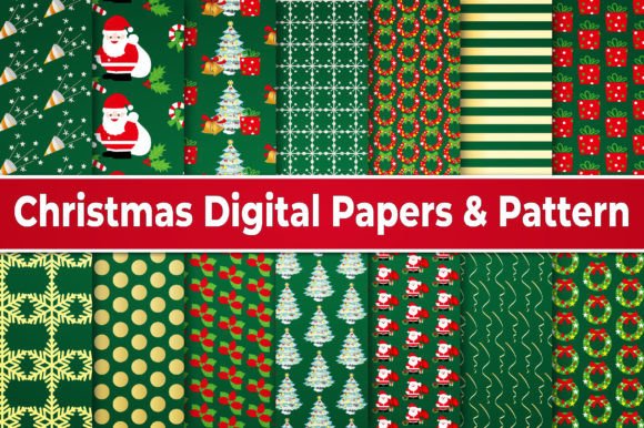 Download Christmas Digital Paper Pattern Set - Premium Resources