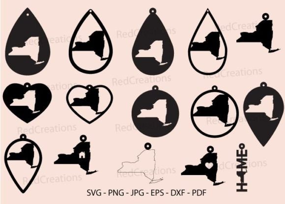 Download 15 New York Earring Svg, Template - Premium Resources
