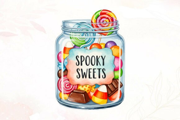 Download Spooky Sweets Halloween Candy Jar - Halloween candy Collection
