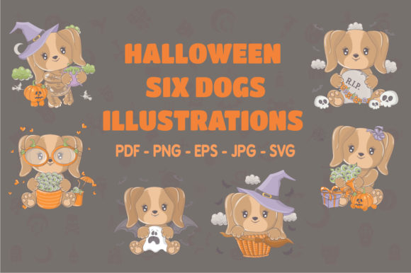 Download Halloween Dogs Illustrations, Vector Pet - Illustrations Collection