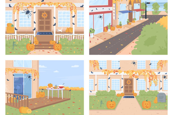 Download Outdoor Halloween Decorations Set - Halloween decor Collection