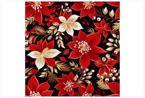 Download Christmas Flower Seamless Pattern - Premium Resources