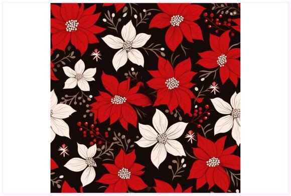 Download Christmas Flower Seamless Pattern - Premium Bundle